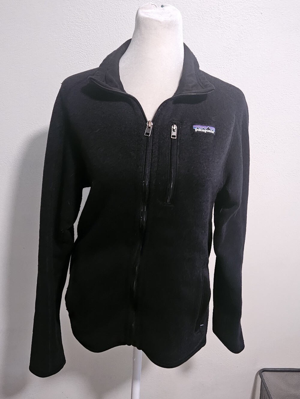 Patagonia Better Sweater Women's Black Full-Zip Utility  Jacket Small